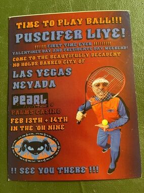 Vintage 2009 First Show Puscifer Live Maynard James Keenan Memorabilia Postcard